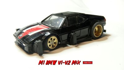 BMW V2 M1.JPG (114.17 KiB) 6706 mal betrachtet Versteiftes V2 Chassis mit großer/breiter Führungshaken-Aufnahme.<br />Motor SC09 von Scaleauto..Messingfelgen