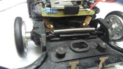 Kontaktbleche vom Umpolschalter der Original-Regler