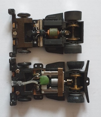 Oben normales Chassis - 4.2cm<br />Unten Langchassis - 4.4cm