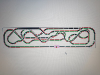 Fast aktuelles Streckenlayout meiner Bahn